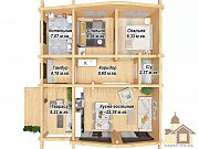 Купити зруб з бруса недорого під ключ Odessa