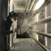 Пескоструйная очистка Порошковая покраска конструкцій до 7 м Київ Kiev