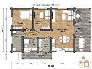 Зруб з рубленої колоди «Букова Тиша» Одесса